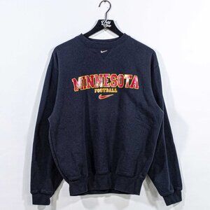 NIKE Center Swoosh Minnesota Football Sweatshirt Small Y2K Sports College
